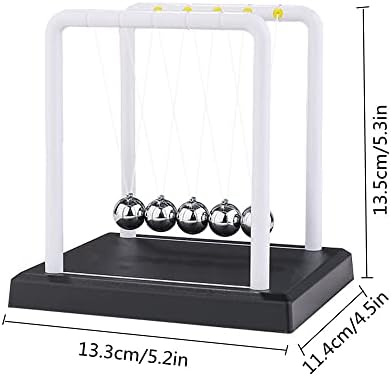 BONLO BLANCE DE SMALL NEWTON BOLA DE NEWTON DO CRADLE Pendulum Ball Desk Toy Gift for Birthday Valentine'day