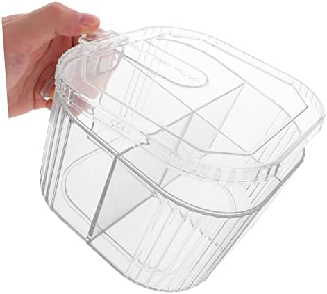 Upkoch 1 conjunto de caixas de tempero transparente recipientes para alimentos condimentos transparentes condimentos condimentos condimentos contêiner recipiente de te Tempero de armazenamento caixa separada caixa de caixa