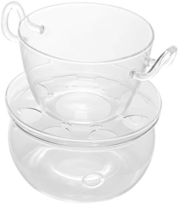 Toyandona 1 Set Glass Melting Pot Double Boiler Vidro Milador de Cafeteira Lamenta para Derreter Manteiga Cabelo de Candy Candy Capacho