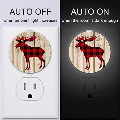 2 Pacote Plug-in Nightlight LED Night Light com Dusk-to-Dawn para o quarto de crianças, viveiro, cozinha, corredor
