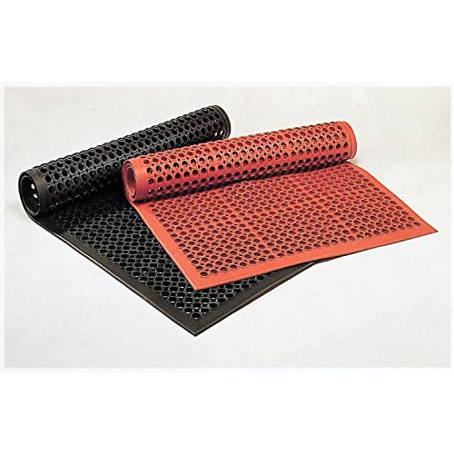Notrax 562S0035RD 562 Sanitop 3 'x 5' Red Safety Anti-Fatiga