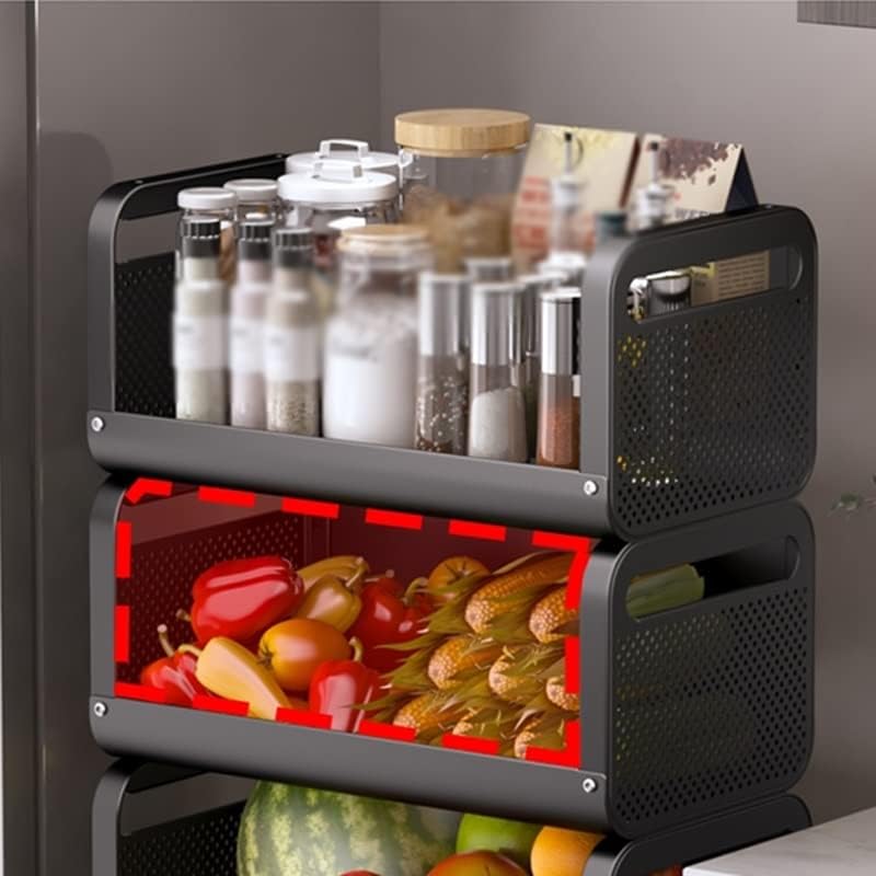 Jahh Kitchen Spice Rack de armazenamento rack multinível Rack de manobra de mesa de mesa Rack de armazenamento Rack