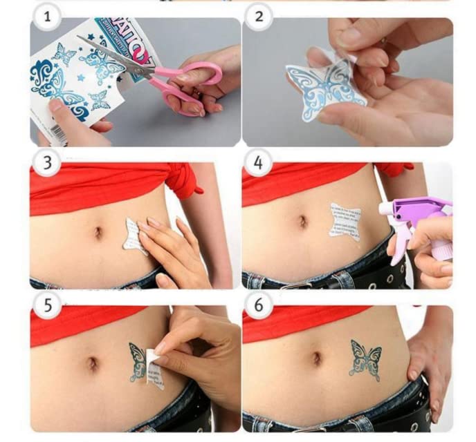 8 folhas de tatuagem temporária à prova d'água adesivo para crianças arte corporal tatuagem de mulheres falsas para homens tatuagens