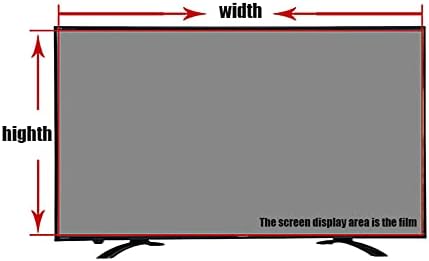 Anti Blue Light 32-75 polegadas Protetor de tela de TV, filtro Ultra-clare de filme anti-UV/anti-Glare/Anti-arranhão