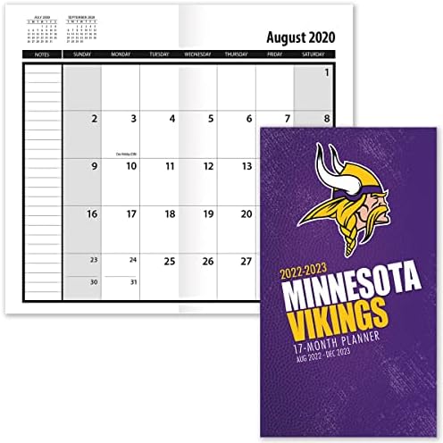 Turner Sports Minnesota Vikings 2022-23 Planner de bolso de 17 meses