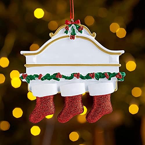 Família DIY Personalizada Christmas Natal Tree Meking Ornamento Mantel Grupos da família 2021 Decorações de férias de Natal 76ers