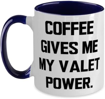 Presentes de manobrista motivacional, Coffee me dá meu manobrista, manobrista de dois tons de 11 onças de colegas, presentes de manobrista