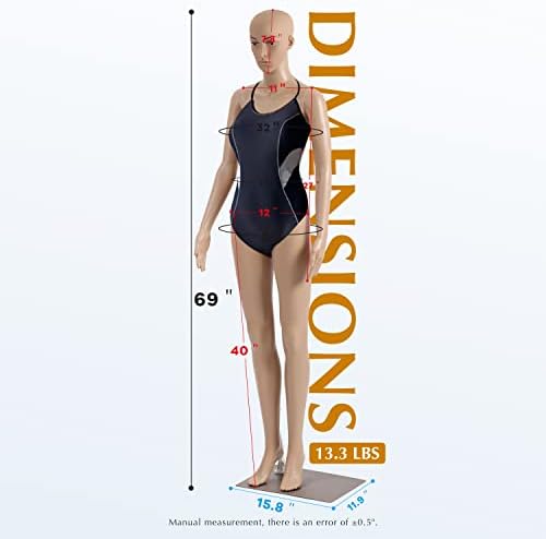 Mannequim Fêmea do corpo, vestido de corpo inteiro formam mannequim de 69 polegadas modelos de mannequim vestido de vestido de