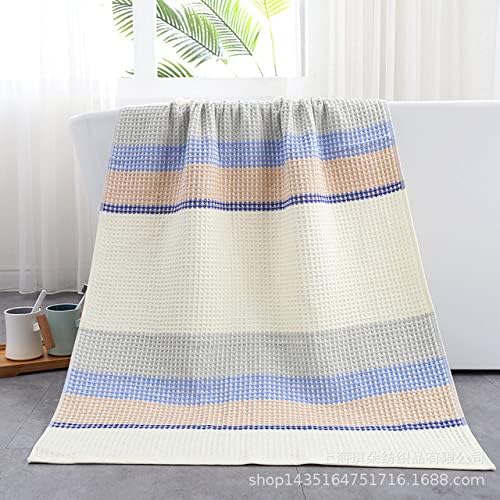 Toalha de banho, 2/4 PCs/Conjunto Toalha de banho algodão Toalha listrada para absorção de água de água em casa Aldult Criança, Red, 4pcs 70x140cm (cor: azul, tamanho: 4p