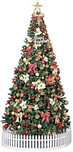 Topyl 11,5 pés e ecologicamente corretos Árvore de Natal Artificial Premium Spruce Decorações de férias de Natal articuladas
