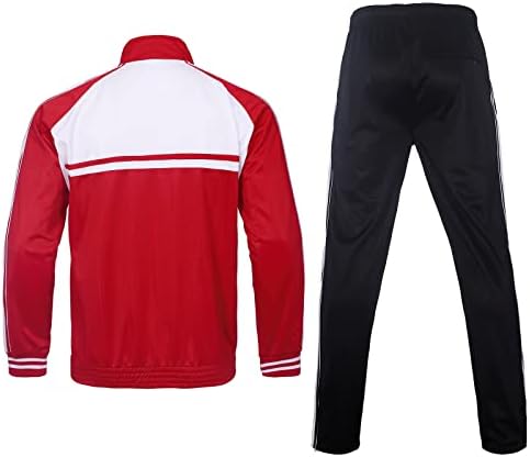 Roupas de pista masculinas de wearlink masculino de manga comprida, trajes de jogging de montes de pista de 2 peças e conjunto de