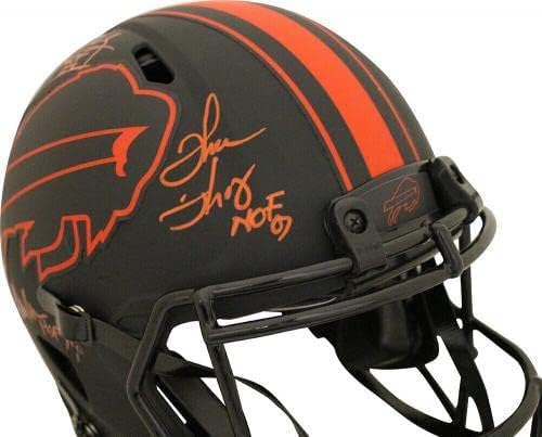 Jim Kelly Thomas & Reed assinou Buffalo Bills Authentic Eclipse capacete JSA 28289 - Capacetes NFL autografados