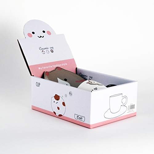 Hinomaru Collection Neko Kitten Cats 8 fl oz de chá com colher e pires