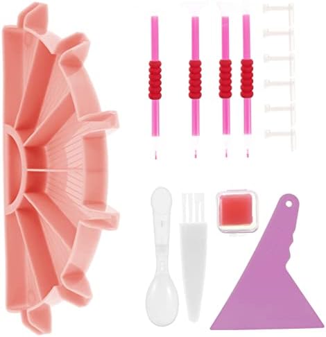 Favomoto 2 Desenta bandeja de armazenamento plástico de perfuração multifuncional rosa