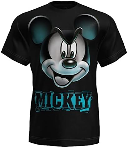 Disney Mickey Mouse Greenlight Face Adult T-Shirt