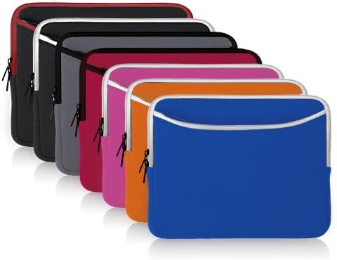 Caixa de ondas de caixa compatível com Lilliput A8S - SoftSuit com bolso, bolsa macia neoprene capa com zíper do bolso para Lilliput