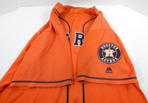 2013-19 Houston Astros 80 Game usou o Orange Jersey Name Plate Removed 50 DP23618 - Jerseys MLB usada no jogo