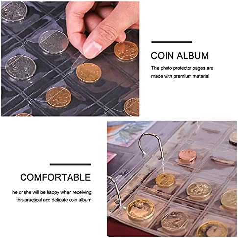 VICASKY 10PCS MOUS COIL COIN COONS DO TEMPOR DE COLEÇÃO DE COING COIN COINA PENNY COLECTING LIVRO DE COIN MOURAGEM