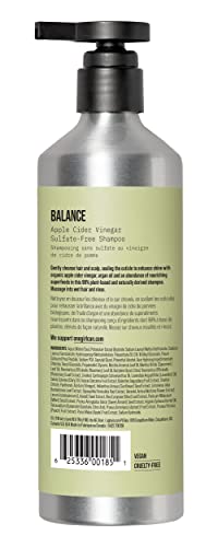 AG Care Balance shampoo sem sulfato de vinagre de maçã, 12 fl oz