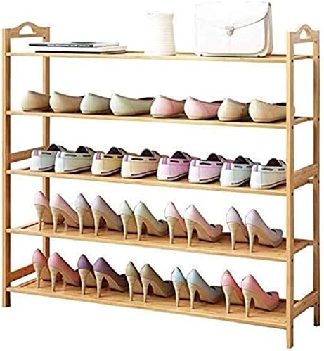 Balami Shoe Shoe Shoe Shoe Shoe Shoe Shoe Rack Shoe Racks 5 6 andares com ripadas de madeira Organizador para estandes