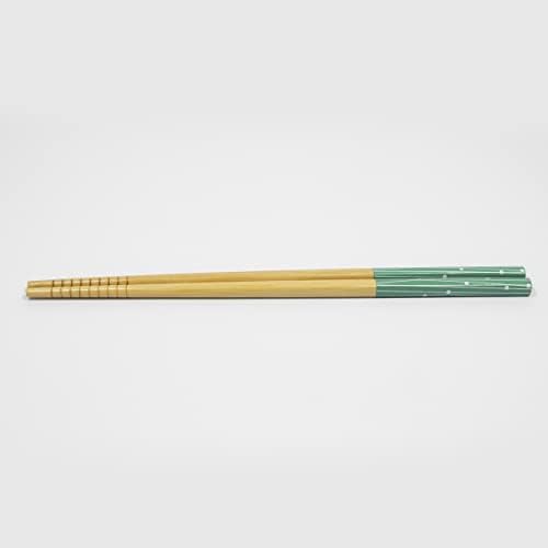 10 pc listras multicoloridas Bamboo Chopstick Conjunto 310