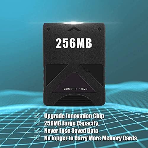 Cartão de memória PS2 eboxer 256m para Sony PlayStation 2 Card de memória de alta velocidade alta velocidade para a