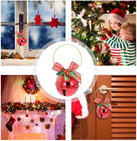Aboofan Christmas Bell Decoração pendurada Jingle Bell Porta Porta Porta Pingente de pingente para férias Holiday Christmas Tree