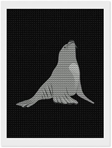 Sea Lion Custom Diamond Painting Kits Posting Art Picture By Numbers for Home Wall Decoration 12 X16