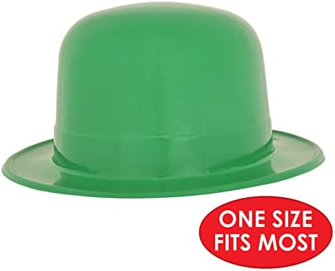 Beistle 33978 48 chapéu de festa de plástico de 48 pacote, verde