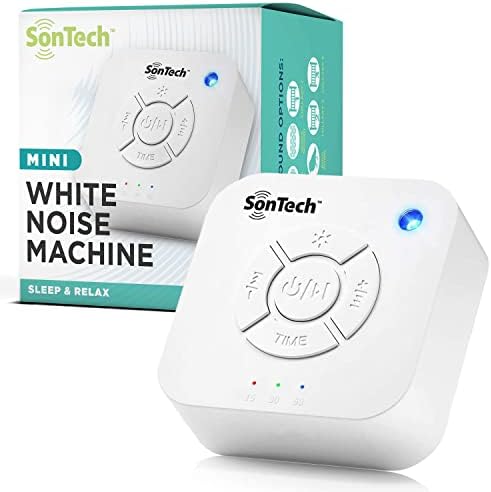 Sontech - Máquina de som de ruído branco - 10 som calmante natural rastreia para casa, escritório, viagem, bebê - Configurações de
