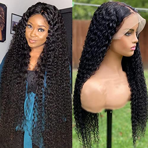Shuqish 30 polegadas Lace Front Wig Human Human 13x6 Deep Wave Wigs para Mulheres Negras Pré -Prazed com Cabelo Brasileiro