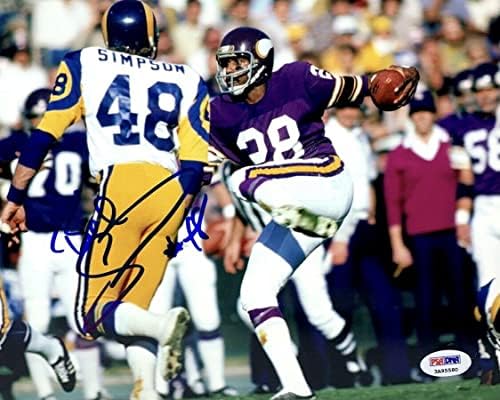 Bill Simpson assinou 8x10 foto Los Angeles Rams PSA 3A95580 - fotos da NFL autografada