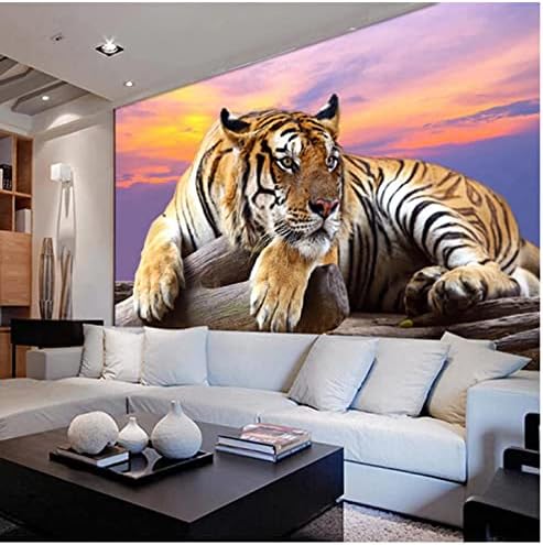 Moderno real de animal tigre real tigre 3d papel de parede mural sala de estar infantil para crianças quarto decoração de casa de pano de parede cobertura de parede-450x300cm