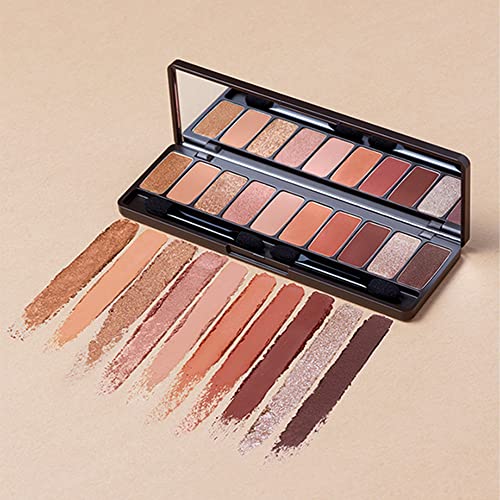 ETUDE PLAY EYES COLORES Caffeine Holic | Vivid 10 Color Eye Shadow Palette com textura macia e cores diárias de café profundo