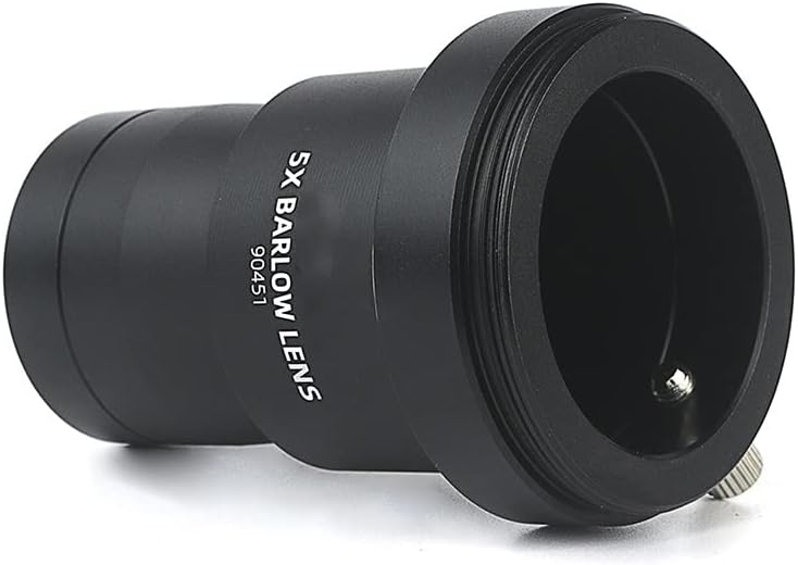 Kit de acessórios para microscópio para adultos lente 5x 1,25 Metal Totalmente revestido Extender de distância focal