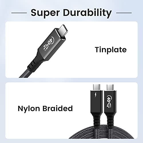 Namcim Thunderbolt 4 cabo, suporte USB4 Suporte a 120W Carregamento rápido/40 Gbps Transferência de dados/8K Display, USB C