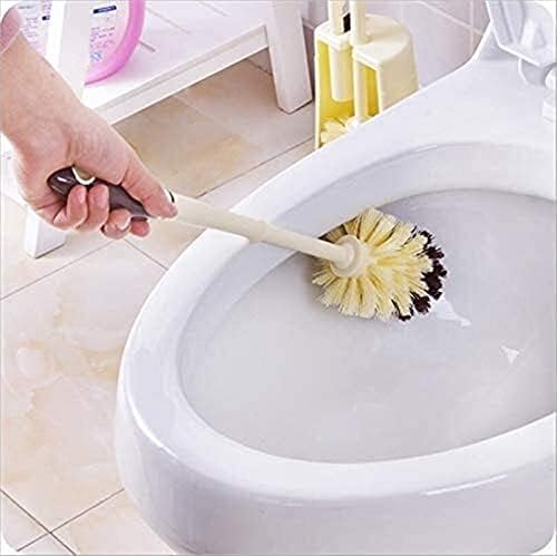 Pincéis e suportes de vaso sanitário alça confortável, pincel de vaso sanitário conjunto de limpeza doméstica Limpeza
