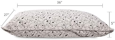 Fringe Studio Pet Bed, travesseiro de ponto de cachorro intrometido, 36 x 27 x 5 polegadas, grande