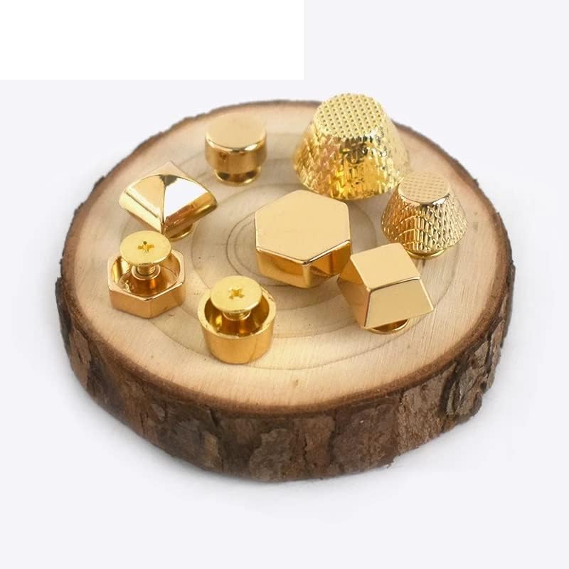 GGRBH Bolsas de ouro Acessórios de hardware Metal Studs Button Bolsa Bolsa de parafuso Decoração de Bunda Bucks Unhas