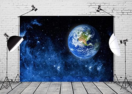 Corfoto 7x5ft Universo Espaço Exterior Galáxia Estrelas de Terra Fundo para Galáxia Decorações de Partidas de Astronautas