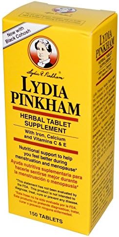 Lydia Pinkham Tablets menopausa, Lydia Pinkham 150 comprimidos por Lydia Pinkham