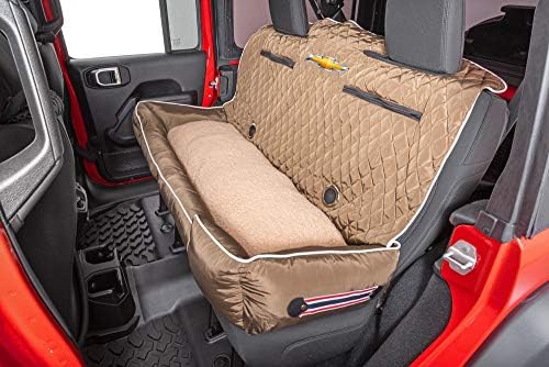 PETBED2GO, Chevrolet, cinza, almofada de cama de estimação grande e cobertura do assento do carro, 52x20x7, 6 libras