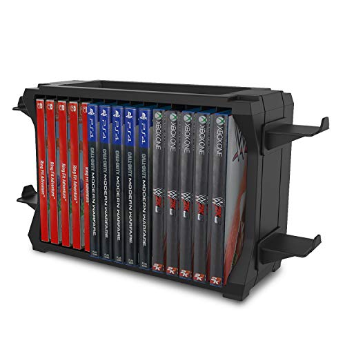 Torre de armazenamento TNP Games para PS5 Rack de disco e suporte do controlador para Xbox Series X/Nintendo Switch/PS4