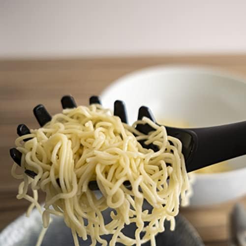 Aeon Design Spaghetti Spoon - Colar de massas de design exclusivo - garfo de macarrão para cozinhar - fácil de usar, limpar e armazenar - lava -louças segura - Multi -Fins usando área - resistente e duradouro - 1 peça