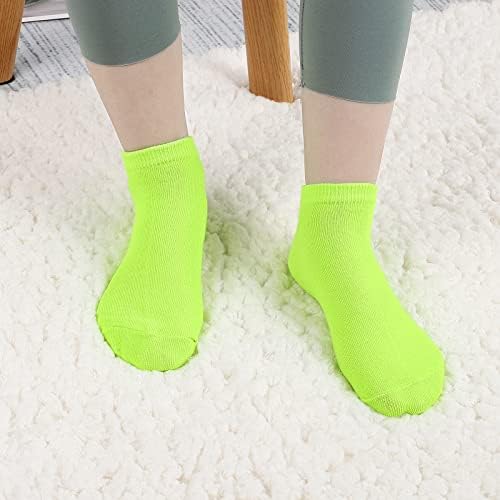 Auranso 25 Pares Toddler Boys Athletic Socks Meias de garotas de garotas meia -almofada