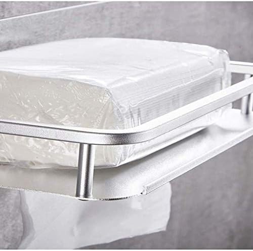 Shypt banheiro vaso sanitário rolo de papel towel telder prateadas para montagem na parede WC Box Space Space Aluminum