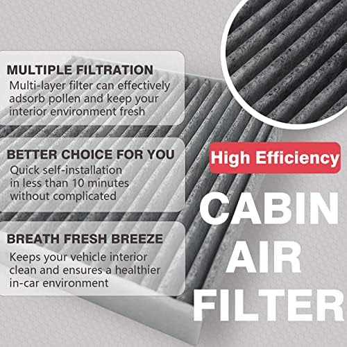 3 pacote caf729 filtro de ar de cabine premium para ram1500, 2500, 3500, 4500, 5500, vingador, calibre, jornada,