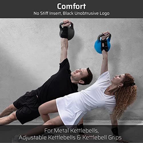 TheFitGuy Kettlebell Guards de pulso | Levante mais pesado e melhore sua técnica | Minimizar hematomas | Tiras ajustáveis