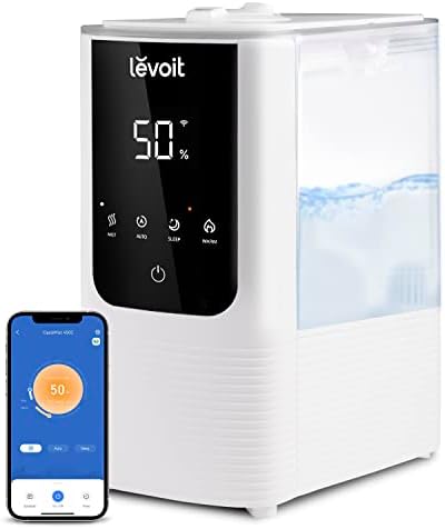 Levoit oasismista Smart Legal e umidificadores de névoa quente para o quarto casa grande casa, umidade personalizada automática,