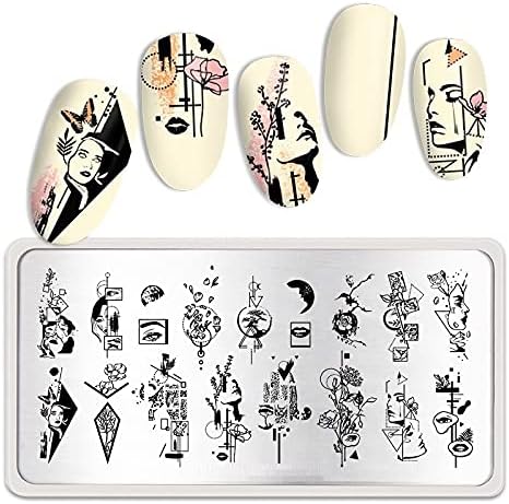 Placas de estampagem de unhas Rikonka